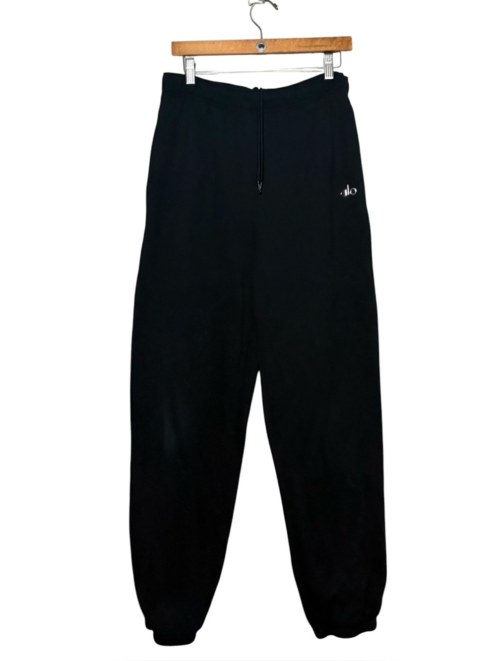 Alo Yoga Accolade Fleece Sweatpants Joggers Black Size Large
